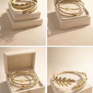 Gold Statement Arm Bracelet